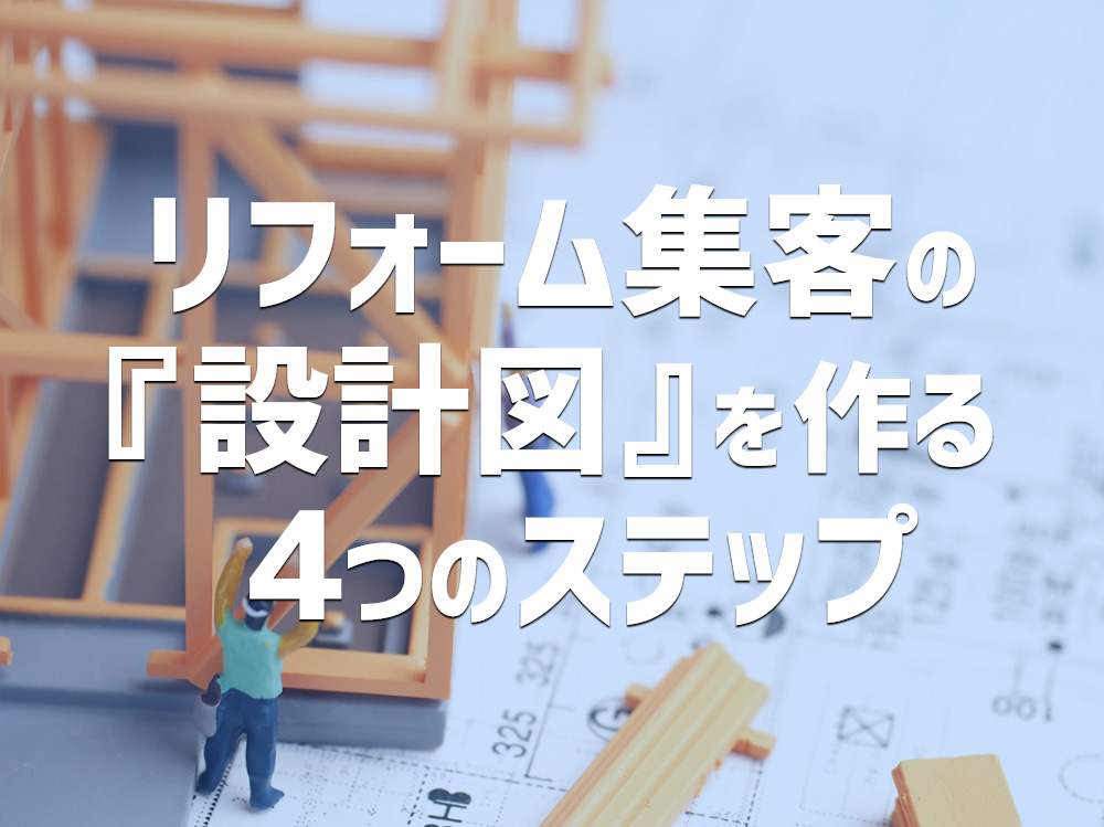 リフォーム集客の『設計図』を作る4つのステップ